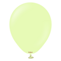 Color Code:3013 Macaron Pistachio 5 Inch With Logo Showing Kalisan Brand Uninflated Latex Balloons