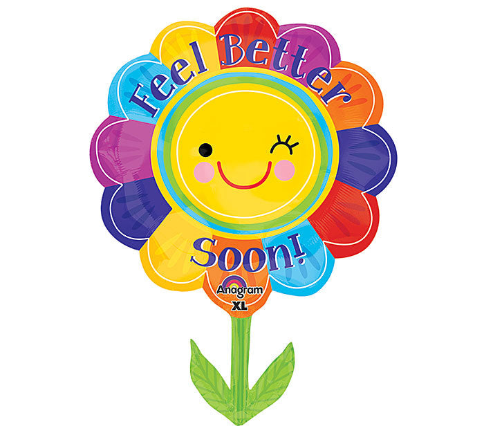 29" SuperShape Feel Better Flower Balloon