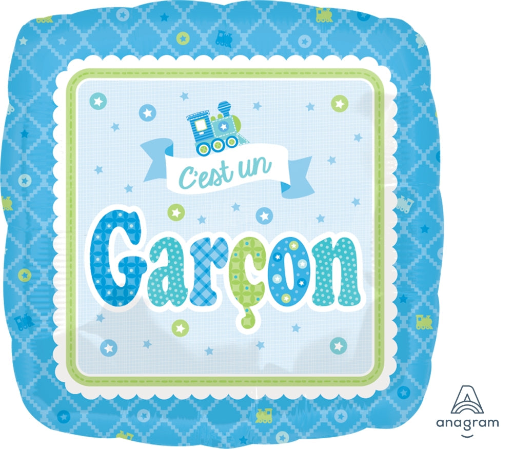 18" Welcome Cest Un garcon Balloon