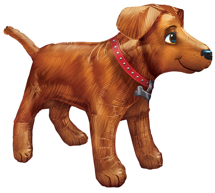36" UltraShape Golden Dog Balloon Packaged