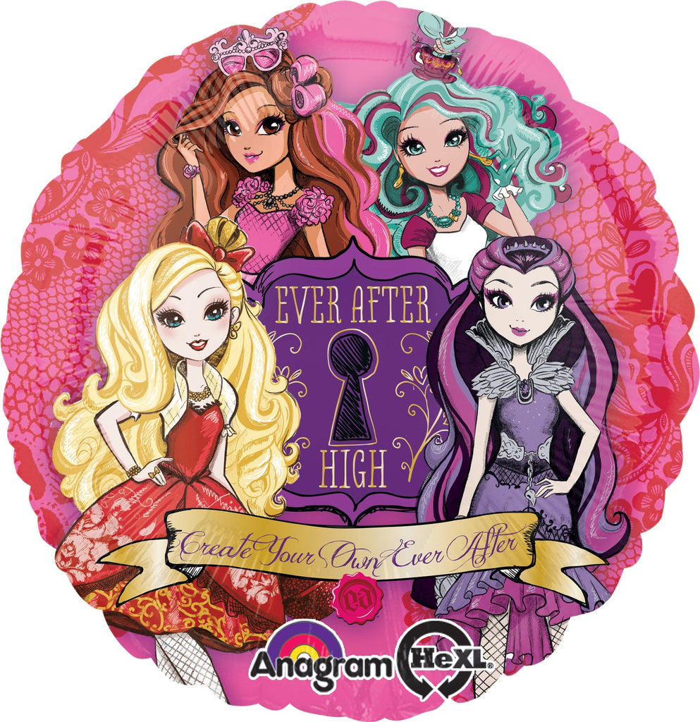 18" Ever After High Balloon Packaged