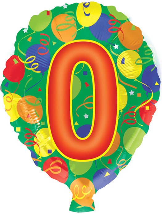18" Number Balloon Shaped "0"