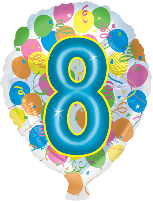 18" Number Balloon Shaped "8"