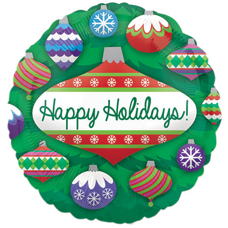 9" Airfill Only Holiday Ornaments Balloon