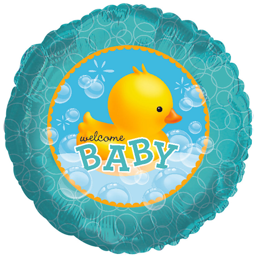 18" Bubble Bath Duckie Foil Balloon
