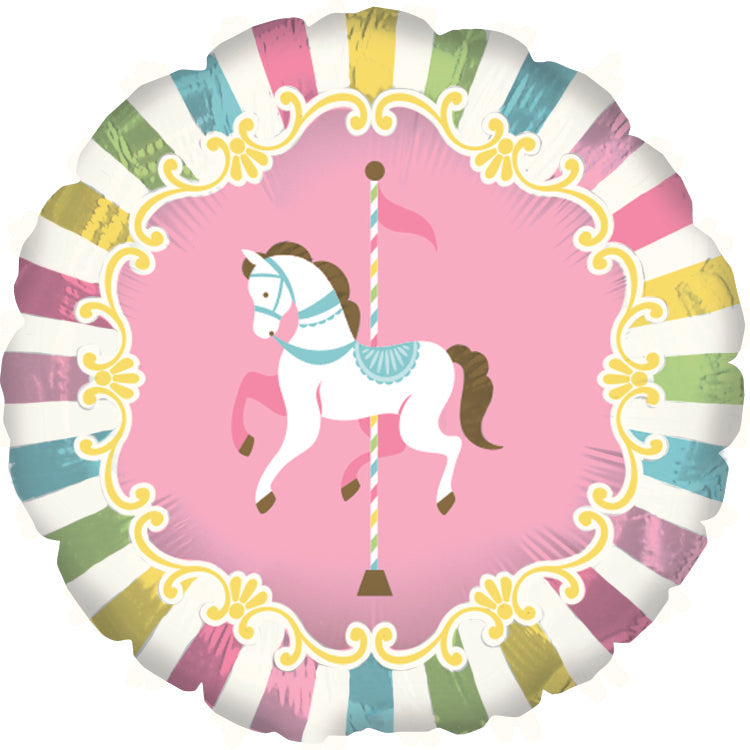 17" Carousel Horse Balloon