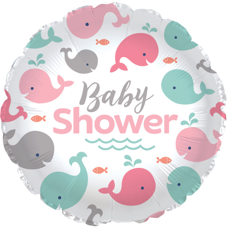 18" Baby Shower Lil' Spout Pink Balloon