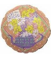 18" "For Your Grandma" Flower Teapot Balloon