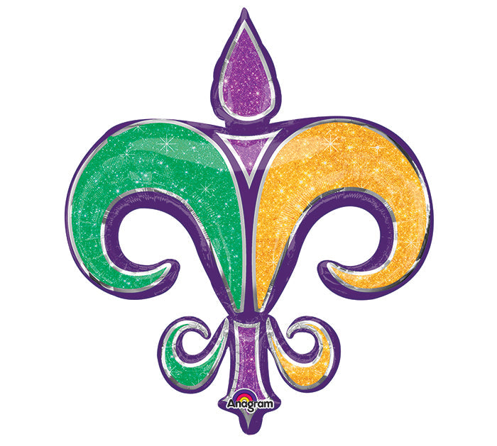 38" SuperShape Fleur de Lis Balloon