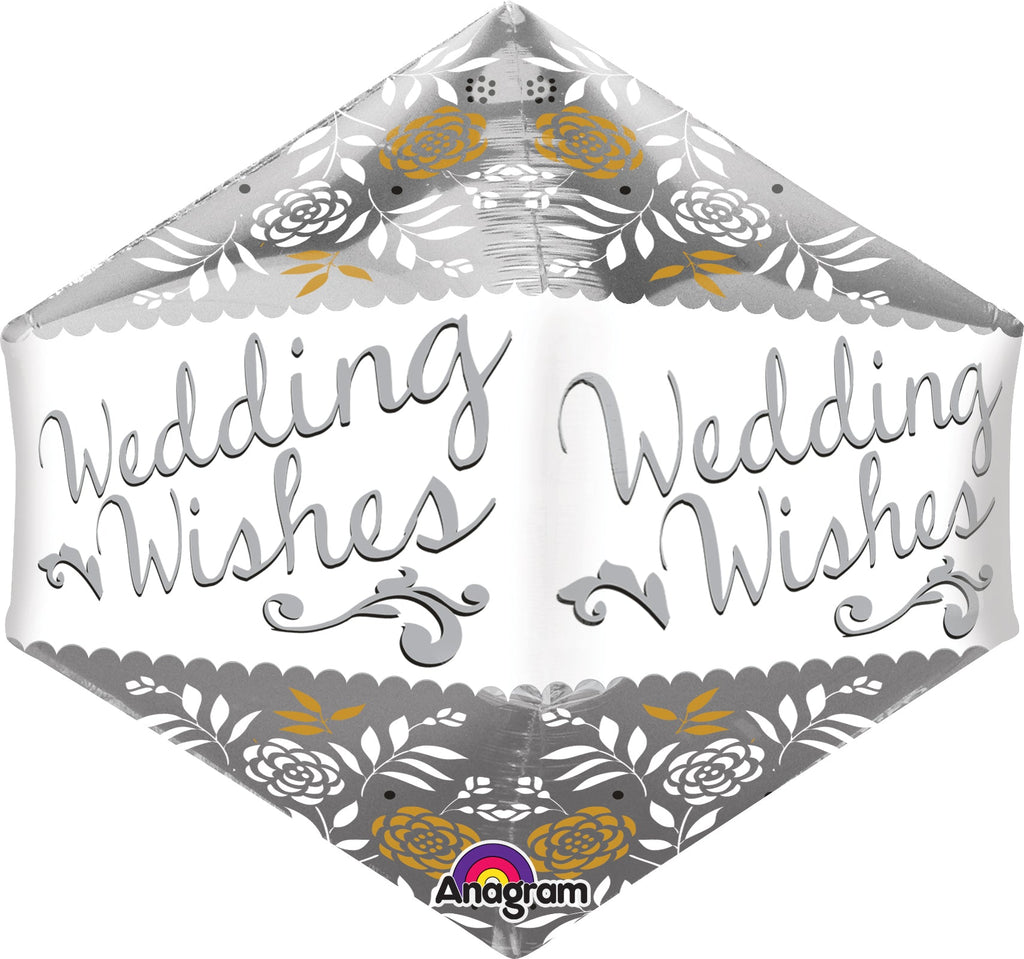 21" Anglez Jumbo Wedding Congratulations Balloon Packaged