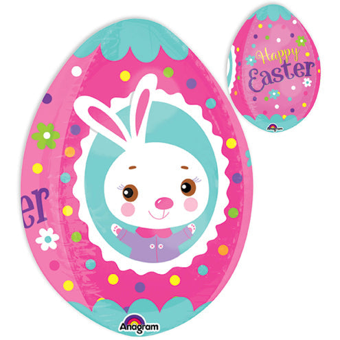 19" Pink Easter Egg Orbz Balloon