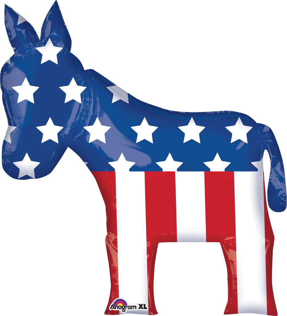 32" Jumbo Election Donkey Balloon
