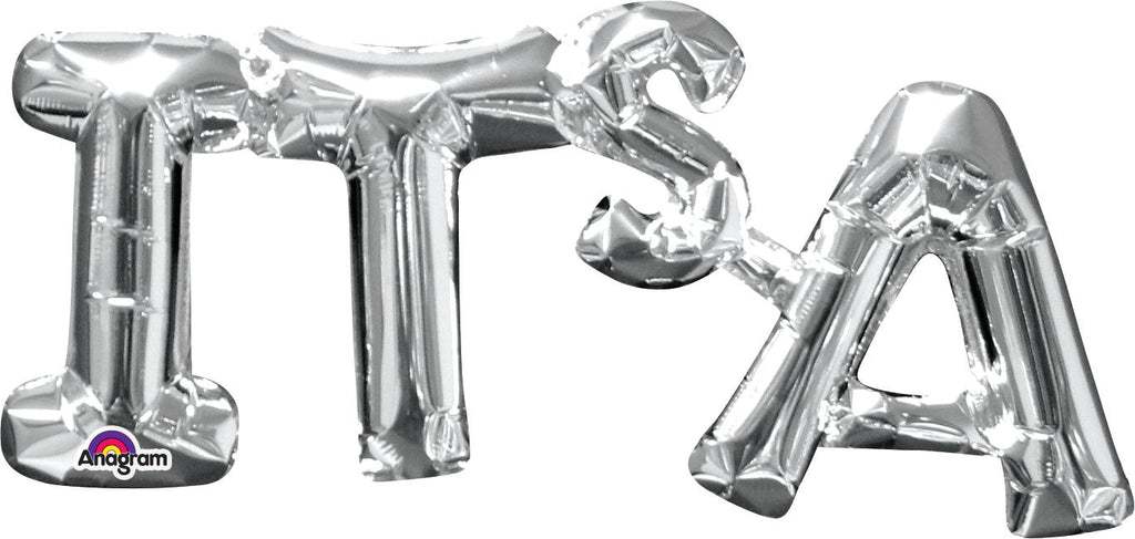 20" Jumbo Phrase "IT's A " Silver Balloon Packaged