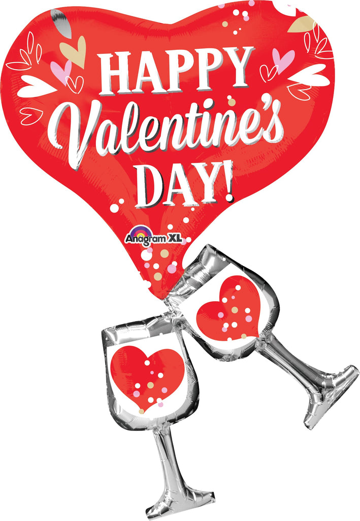 33" Cheers Valentine Balloon