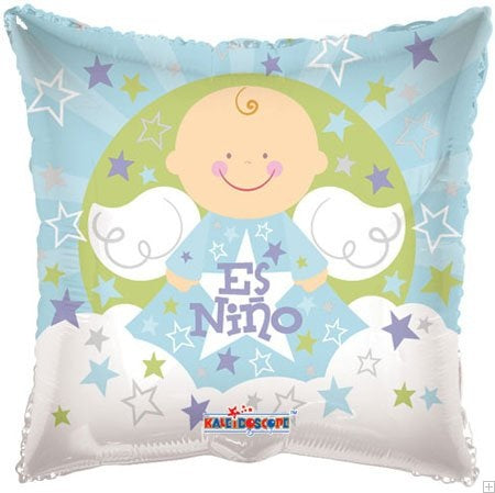 4" Airfill Only Angel Sobre Nubes Nino Balloon (Spanish)