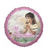 9" Airfill Only Mi Presentacion Nina Balloon (Spanish)