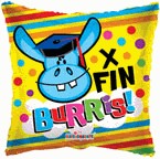 9" Airfill Only X Fin Burris! Balloon (Spanish)