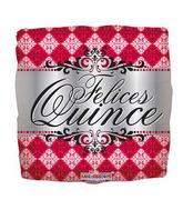 4" Airfill Only Felices Quince Globos Rojo Balloon (Spanish)