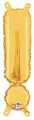 14" Airfill Only Megaloon Jr. Foil Balloon Exclamation Point ( ! ) Gold