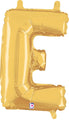 14" Airfill Only (Self Sealing) Megaloon Jr. Shape E Gold Balloon