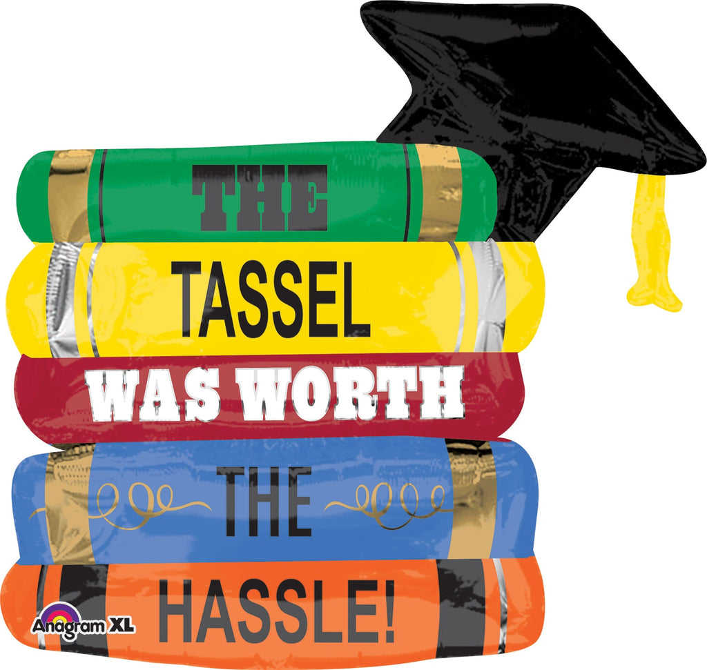 29" Jumbo SuperShape Grad Books Balloon