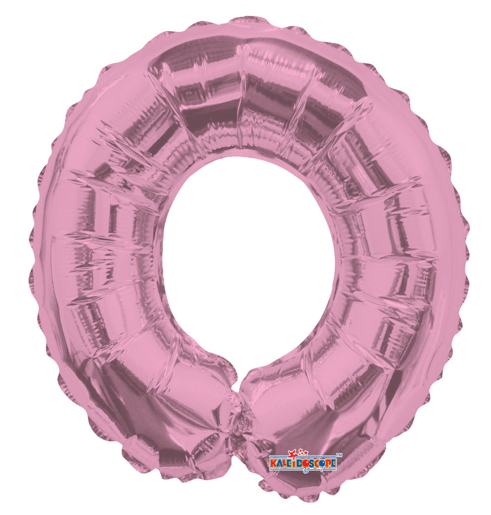 14" Airfill with Valve Only Number 0 Light Pink Balloon