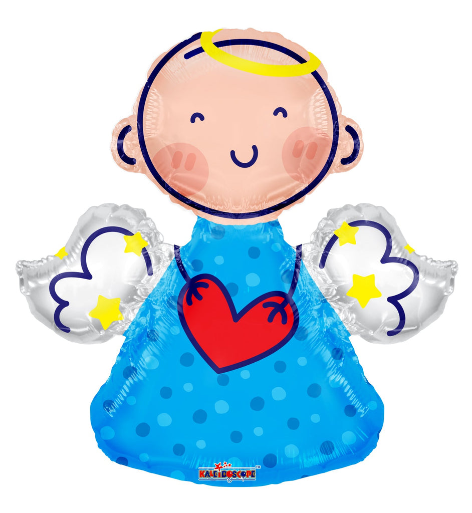 28" Angel Blue Shape Balloon