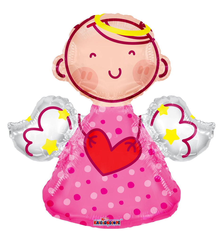 28" Angel Pink Shape Balloon