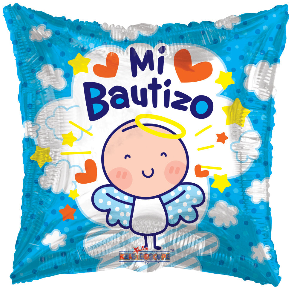 18" Angelito Azul Bautizo Balloon (Spanish)