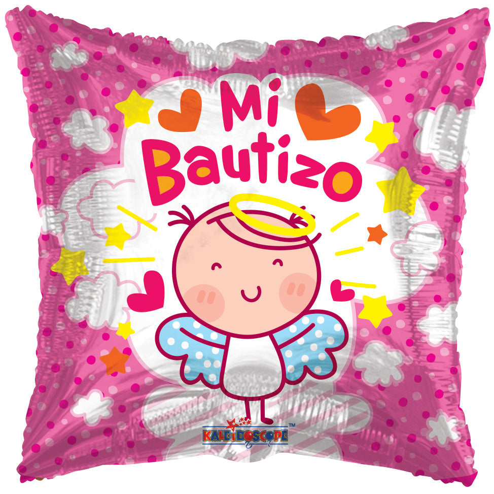 18" Angelita Rosa Bautizo Balloon (Spanish)