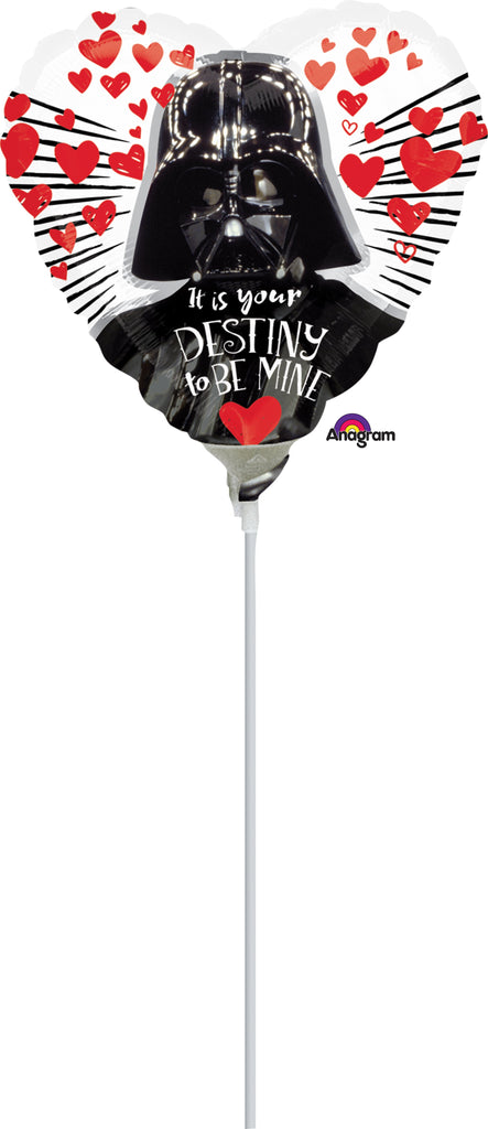 9" Airfill Only Star Wars Love Balloon WITHOUT STICK