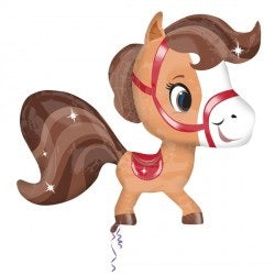 Playful Brown Horse Jumbo Balloon