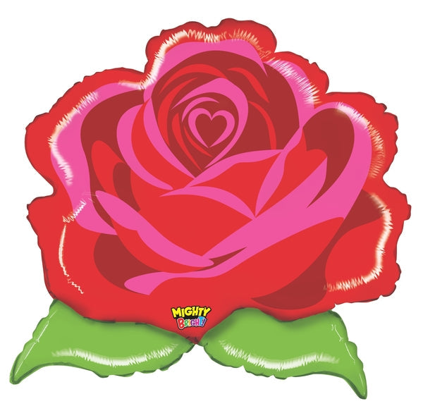 29" Mighty Bright Shape Mighty Rose Balloon