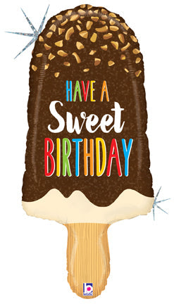 36" Holographic Shape Birthday Ice Cream Bar Balloon