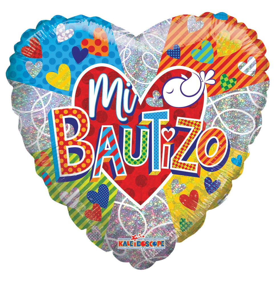 9" Airfill Only Mi Bautizo Colorido Ho Foil Balloon