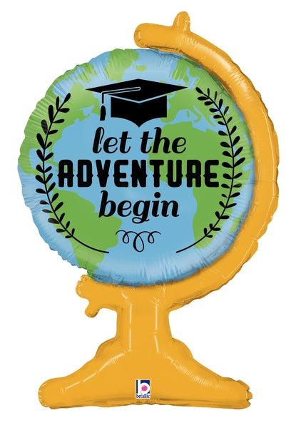 33" Shape Adventure Grad Foil Balloon