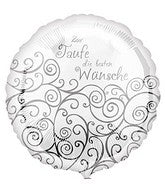 18" Standard "Zur Taufe" Foil Balloon