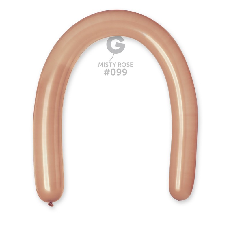 360G Gemar Latex Balloons (Bag of 50) Modelling/Twisting Misty Rose