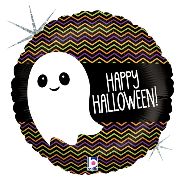 18" Holographic Balloon Cute Lil' Ghost