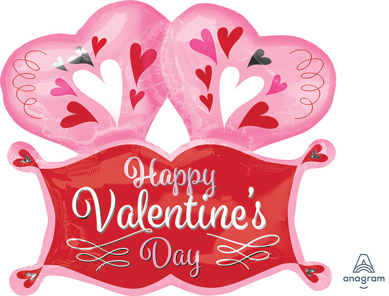 29" Double Heart Marquee Balloon