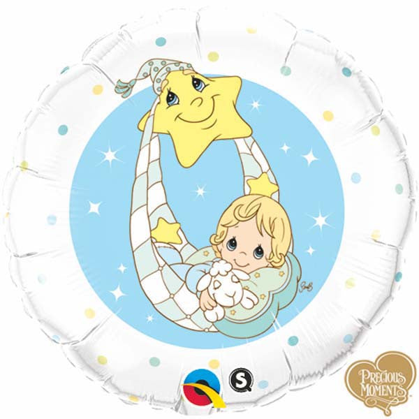 18" Precious Moments – Baby Blue Balloon