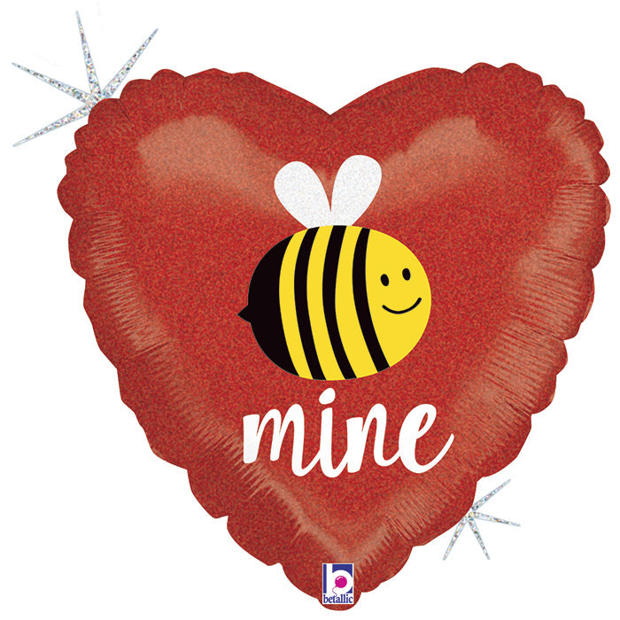 18" Holographic Balloon Glittering Bee Mine