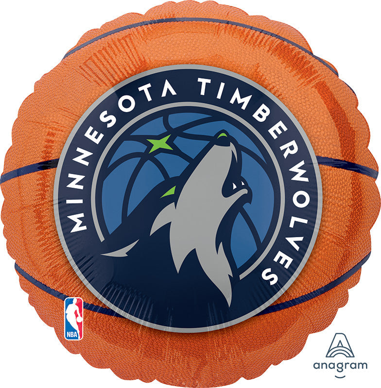18" Minnesota Timberwolves Foil Balloon
