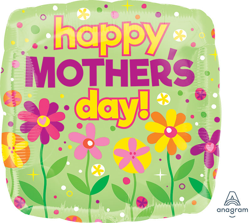 28" Happy Mother's Day Garden Patch Jumbo Foil Balloon