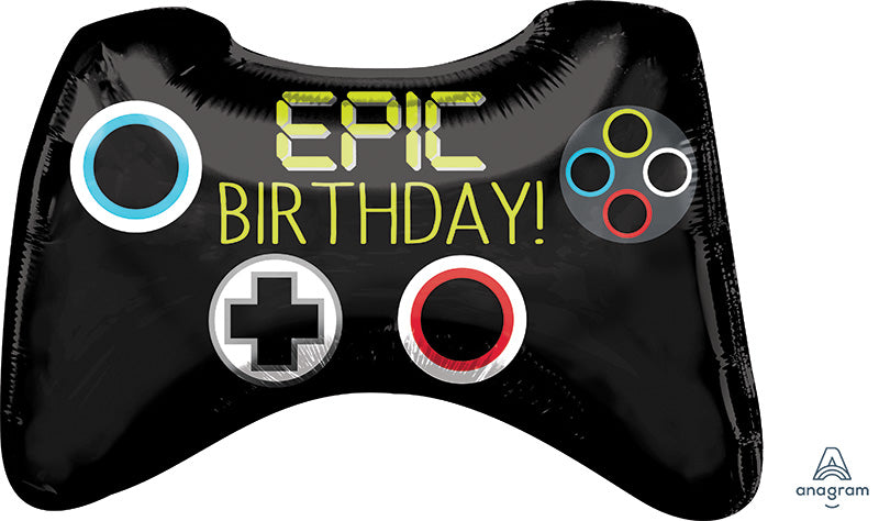 28" Jumbo Epic Party Game Controller Foil Balloon