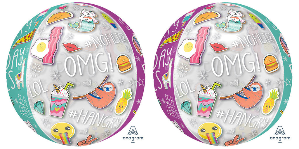 16" Orbz Selfie Celebration Foil Balloon