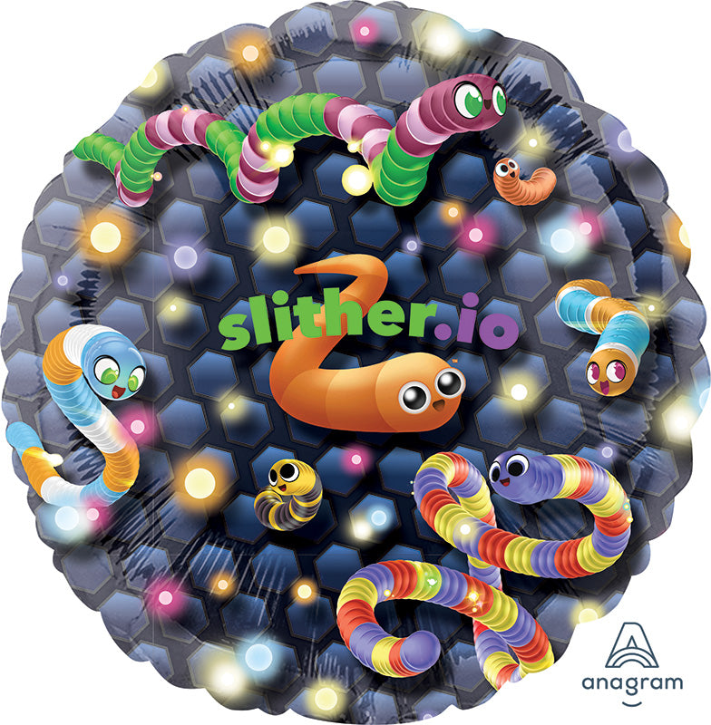 32" Jumbo Slither.io Foil Balloon