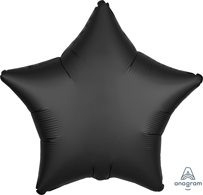 18" Satin Luxe Onyx Star Foil Balloon