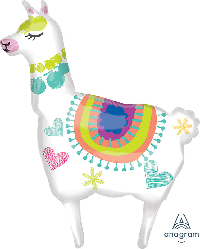 41" Jumbo Llama Foil Balloon