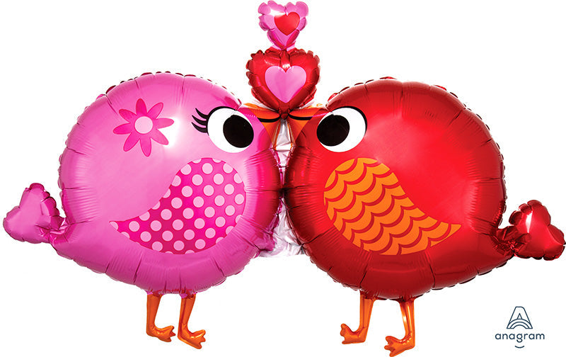 39" Love Birds SuperShape Foil Balloon